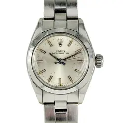 ROLEX 6718 OYSTER PERPETUAL LADIES WATCH STAINLESS STEEL AUTOMATIC MECHANICAL