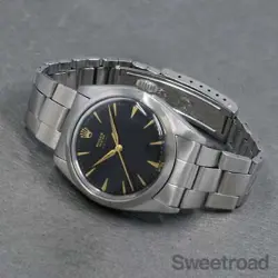 rolex Oyster Royal Ref.6426 Black Mirror Gilt Dial 1962's watch men TO166603