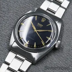 rolex Oyster Royal Ref.6426 Black Mirror Gilt Dial 1962's watch men TO166603
