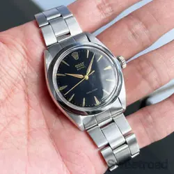rolex Oyster Royal Ref.6426 Black Mirror Gilt Dial 1962's watch men TO166603
