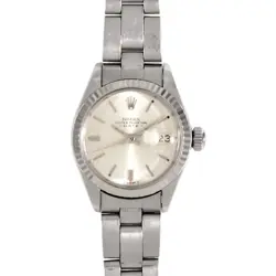 ROLEX 6917 DATEJUST 31MM SS LADIES WATCH SILVER DIAL AUTO USED