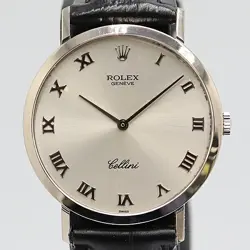 ROLEX CELLINI 18K WG SILVER 28.5G OLD STOCK BOXED COLLECTIBLE