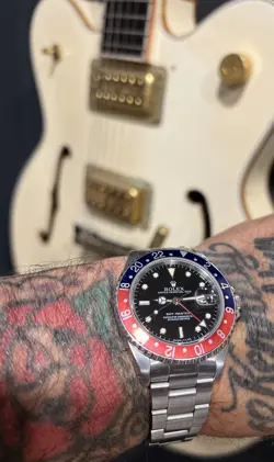 VINTAGE 1991 ROLEX 16700 GMT MASTER PEPSI BLUE/RED BEZEL STEEL OYSTER BRACELET