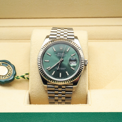 ROLEX DATEJUST 41 126334 MINT GREEN JUBILEE