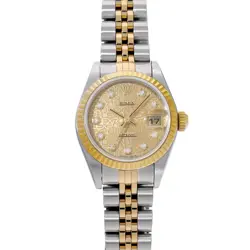ROLEX DATEJUST 10P DIAMOND 79173G K SERIES (MANUFACTURED AROUND 2001) CHAMPA...