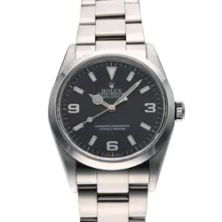 ROLEX EXPLORER 1 114270 Y NUMBER (MANUFACTURED AROUND 2002) BLACK/NOIR MENS ...