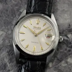 ROLEX OYSTER DATE 6494 ANTIQUE VINTAGE WATCH 1956 ROLEX WATCH RED BLACK CALEND