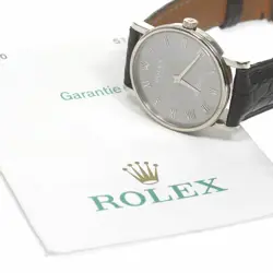 ROLEX 5515 9 CELLINI K18WG CAL.1602 HAND WOUND MEN WARRANTY 832130 USED