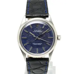 ROLEX OYSTER PERPETUAL 1002 BLUE MOSAIC 1969 AUTOMATIC MEN WATCH USED