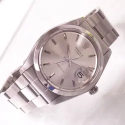 ROLEX 6694 OYSTER DATE PRECISION 1973 SS ENTRACTED BRACELET MEN HAND WOUND WATC