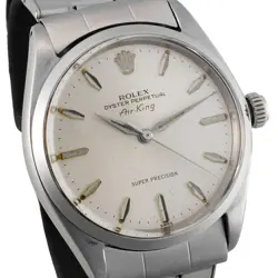 ROLEX AIR KING SUPER PRECISION CIRCA 1962 REF.5500 ANTIQUE MEN WATCH