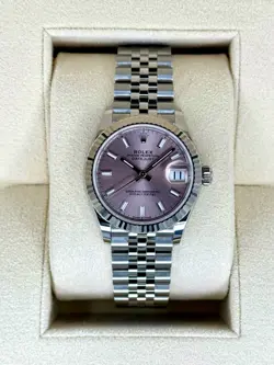NEW 2025 ROLEX DATEJUST 31MM 278274 STAINLESS STEEL JUBILEE PINK DIAL