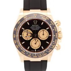 NEW 2025 PAPERS ROLEX DAYTONA GOLD OYSTERFLEX PAUL NEWMAN 126518 LN WATCH BOX