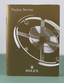 ROLEX - FACTORY SERVICE BOOKLET - USA