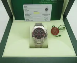 2005 ROLEX DAYTONA 116509 RACING DIAL 18K WHITE GOLD CASE & BRACELET CAL.4130