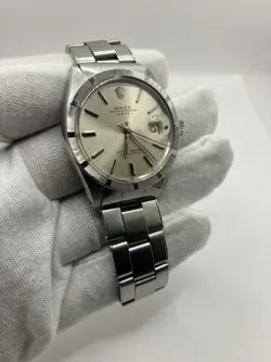 ROLEX DATE 1501 -OYSTER BRACELET. VG CONDITION WITH ORIGINAL PAPERS/GUIDE