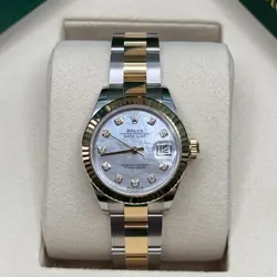 ROLEX LADY-DATEJUST NEW 2025 MOTHER OF PEARL DIAMOND DIAL OYSTER BRACELET