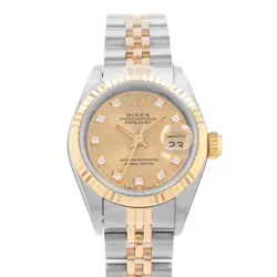 ROLEX DATEJUST 26 69173 FACTORY DIAMONDS STEEL YELLOW GOLD JUBILEE LADIES WATCH