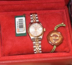 ROLEX DATEJUST 18K & SS LADY’S WATCH REF. 79173 W/ BOX PAPERS & MORE!