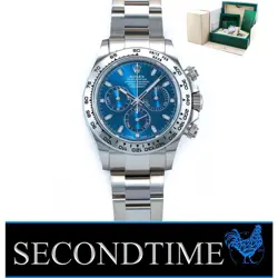 ROLEX DAYTONA CHRONOGRAPH WHITE GOLD - BLUE DIAL (RED ACCENTS) 116509