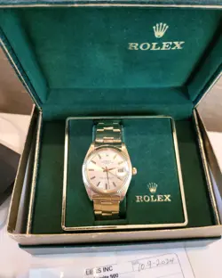 ROLEX DATE 15037 14K YELLOW GOLD 34MM