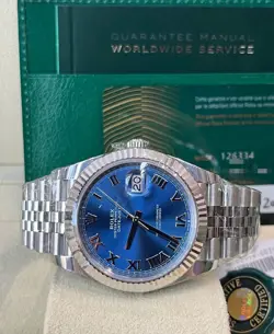 ROLEX DATEJUST 126300 STEEL BLUE 41MM