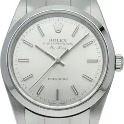 ROLEX AIR KING 14000M(Z) STAINLESS STEEL MENSWATCH SILVER USED