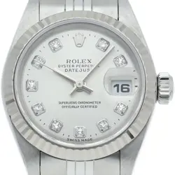 ROLEX DATEJUST LADIES WATCH 10P DIAMOND 79174G(A) K18WG/STAINLESS STEEL WOME...