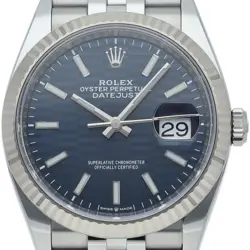 ROLEX DATEJUST 36 MEN'S WATCH JUBILEE FLUTED MOTIF DIAL 126234 K18WG/STAINLE...