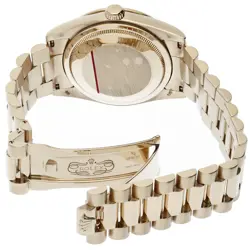 ROLEX Day-date watch with diamond bezel, 10P diamonds and new buckle 118348A...