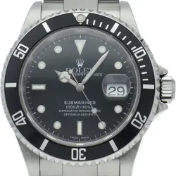 ROLEX SUBMARINA DATE 16610LN(K) STAINLESS STEEL MENSWATCH BLACK USED