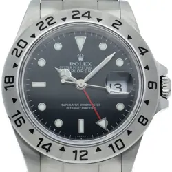 ROLEX EXPLORER 2 16570(A) STAINLESS STEEL MENSWATCH BLACK USED