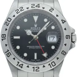 ROLEX EXPLORER 2 16570(K) STAINLESS STEEL MENSWATCH BLACK USED