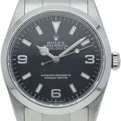 ROLEX EXPLORER 1 114270(P) STAINLESS STEEL MENSWATCH BLACK USED