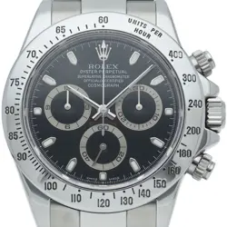 ROLEX COSMOGRAPH DAYTONA WATCH 116520(Y) STAINLESS STEEL MENSWATCH BLACK USED