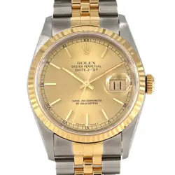 AUTHENTIC ROLEX DATEJUST 16233 SSXYG AUTOMATIC #U  #270-004-030-8606