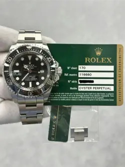 ROLEX SEA-DWELLER DEEPSEA 116660 WITH CARD