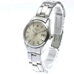 ROLEX 6516 OYSTER PERPETUAL DATE CAL.1161 AUTOMATIC WINDING SILVER LADIES 25MM