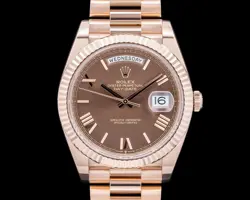 ROLEX 228235 DAY DATE PRESIDENTIAL 18K EVEROSE GOLD CHOCOLATE DIAL