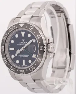 Rolex GMT-Master II BLACK Stainless Steel 40mm RANDOM SERIAL Watch 116710 LN