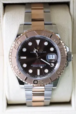 2024 ROLEX YACHT-MASTER 126621 PINK AND SILVER OYSTER BRACELET WITH PINK BEZEL