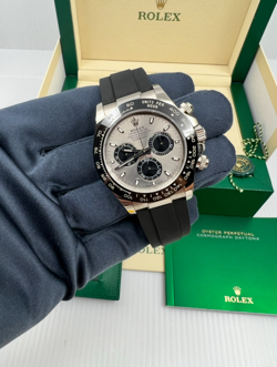 2021 PAPERS MINT ROLEX 116519LN COSMOGRAPH DAYTONA GHOST 18K WHITE GOLD CERAMIC