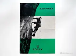 ROLEX EXPLORER I 1016 BROCHURE 1966 RIVET BRACELET GILT DIAL MIRROR VINTAGE RARE