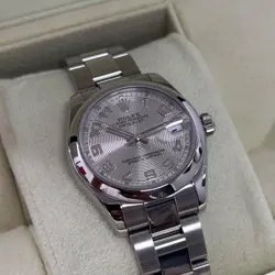 LADIES ROLEX DATEJUST 31MM 178240 SILVER CONCENTRIC DIAL STEEL SMOOTH BOX PAPERS