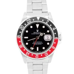 MINT PAPERS ROLEX GMT-MASTER II COKE RED BLACK STEEL RSC OYSTER 40MM 16710 BOX
