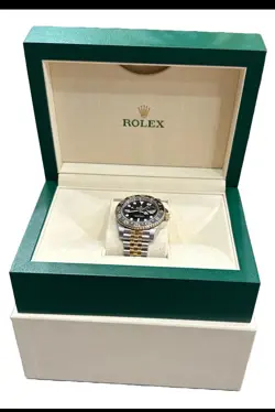 MINT 2024 ROLEX GMT-MASTER II 18K BLACK STEEL 18K 40MM JUBILEE 126713 GRNR BOX