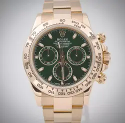 Rolex Gold Cosmograph Daytona  "John Mayer" Gold Watch - Green Dial
