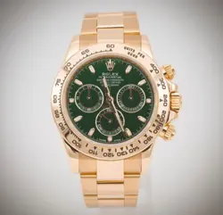 Rolex Gold Cosmograph Daytona  "John Mayer" Gold Watch - Green Dial