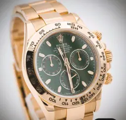 Rolex Gold Cosmograph Daytona  "John Mayer" Gold Watch - Green Dial