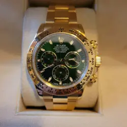 Rolex Gold Cosmograph Daytona  "John Mayer" Gold Watch - Green Dial
